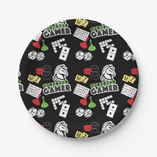 Assiettes En Carton Gamer d'origine