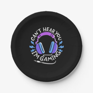 Assiettes En Carton Gamer Je Joue