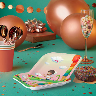 Assiettes En Carton Garçon En Candy Land