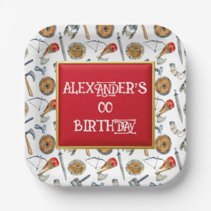 Assiettes En Carton Garçons de fête viking âge pour anniversaire 1 - 7