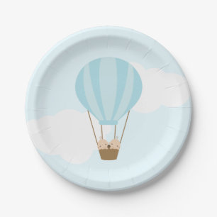 Assiettes En Carton Garçons jumeaux dans le baby shower chaud de
