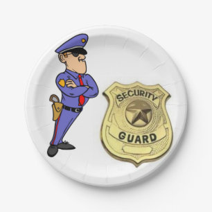 Assiettes En Carton Garde de sécurité des plaques de papier