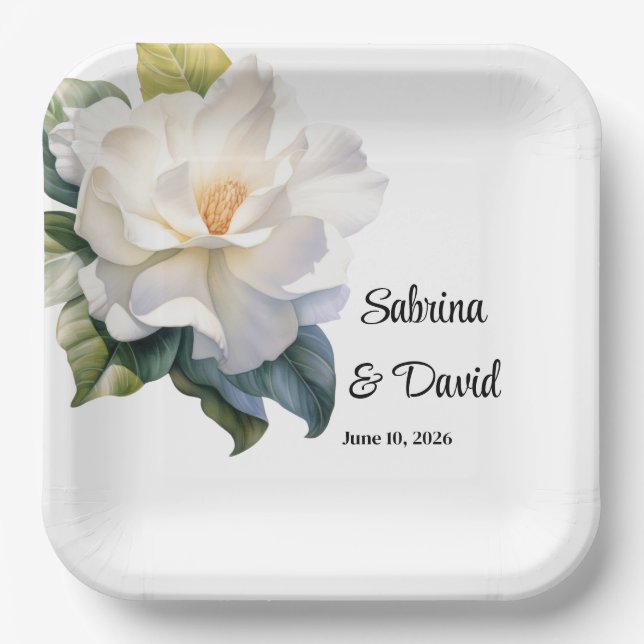 Assiettes En Carton Gardenia  (Recto)
