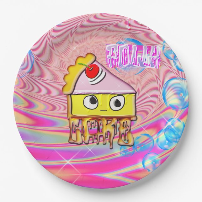 Assiettes En Carton Gâteau Polly - Tortina - (Devant)