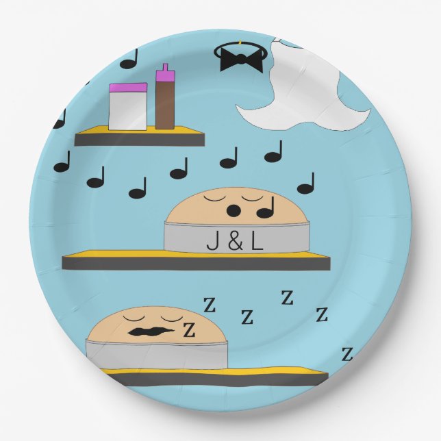 Assiettes En Carton Gâteaux mariages avant le givre (Devant)