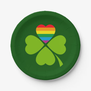 Assiettes En Carton Gay Lucky Clover