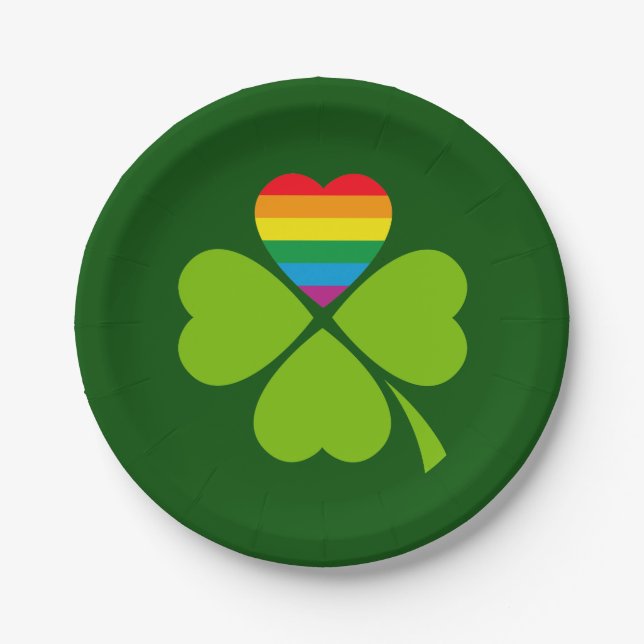 Assiettes En Carton Gay Lucky Clover (Devant)