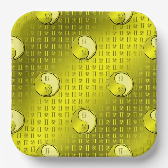 Assiettes En Carton Gemini the Twins (Recto)