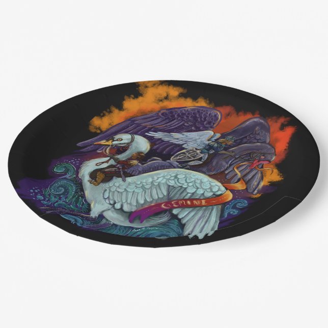 Assiettes En Carton Gemini~zodiac (Angle)