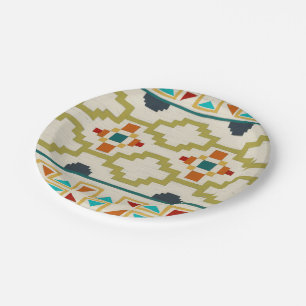 Assiettes En Carton Géométrie du sud-ouest I