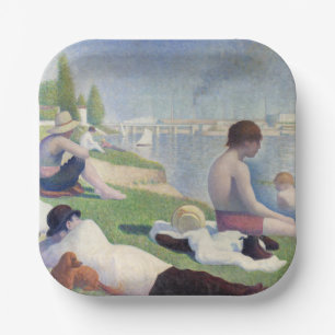 Assiettes En Carton Georges Seurat - Baigneurs à Asnières