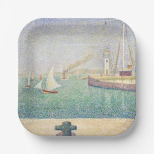 Assiettes En Carton Georges Seurat - Entrée du port d'Honfleur