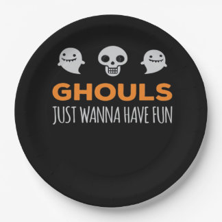 Assiettes En Carton Ghouls veut juste s'amuser Automne esthétique