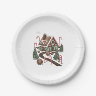 Assiettes En Carton Gingerbread Cookie Wonderland