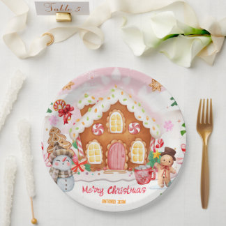Assiettes En Carton Gingerbread House Decorating Party