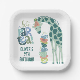 Assiettes En Carton Giraffe Tea Party Anniversaire de enfant Party