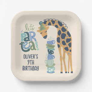 Assiettes En Carton Giraffe Tea Party Anniversaire de enfant Party