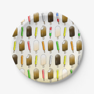Assiettes En Carton Glace et Anniversaire Amusant