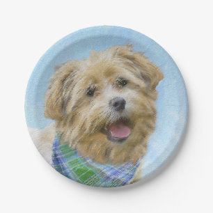 Assiettes En Carton Glen of Imaal Terrier Peinture - Art original Chie