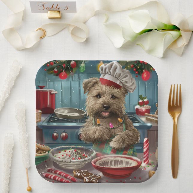 Assiettes En Carton Glen of Imaal Terrier Viennoiserie : Festive (Mariage)