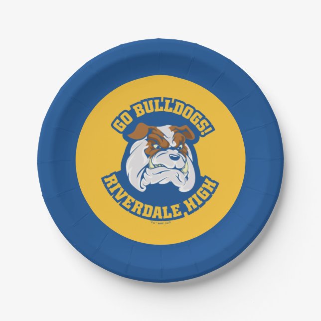 Assiettes En Carton Go Bulldogs - Riverdale High (Devant)