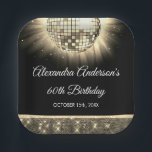 Assiettes En Carton Gold 60th Birthday Party 70's Disco Ball<br><div class="desc">Fêtez votre 60e anniversaire avec nos Plaques de boules Disco Purple 70's, conçues pour apporter une pop de couleur et une nostalgie "les années 70 flair à votre vaisselle de fête. Augmentez votre 60e anniversaire avec nos Plaques en papier Disco Ball Gold 70's, conçues pour ajouter une pop de couleur...</div>