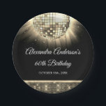 Assiettes En Carton Gold 60th Birthday Party 70's Disco Ball<br><div class="desc">Augmentez votre 60e anniversaire avec nos Plaques en papier Disco Ball Gold 70's, conçues pour ajouter une pop de couleur et un style rétro à votre fête. Ces assiettes sont le complément parfait d'un bain à thème disco ou de tout événement où vous voulez insuffler une touche de "nostalgie les...</div>
