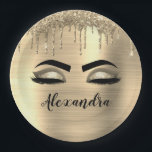 Assiettes En Carton Gold Glitter Sparkle Eyelashes Monogram<br><div class="desc">Gold Faux Foil Parties scintillant d'étincelle métallique broyée Monogramme de métal brossé Nom et cils initiaux (cils),  Extensions d'éyélash et plaques de papier d'yeux. Le design fait le cadeau parfait pour 16 ans,  mariage,  douche nuptiale,  anniversaire,  baby shower ou bachelorette pour quelqu'un à la recherche d'un style cool tendance.</div>