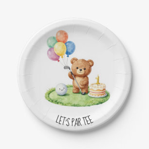 Assiettes En Carton Golf 1er Anniversaire Faisons un Par-Tee