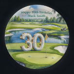 Assiettes En Carton Golf 30th Birthday on golf course<br><div class="desc">Golf 30th Birthday on golf course Paper Plates</div>