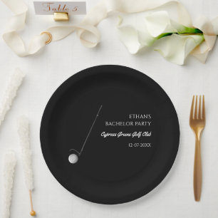 Assiettes En Carton Golf Bachelor Party - Golf trip Classic Stylish