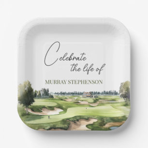 Assiettes En Carton Golf Golf Célébration De La Vie