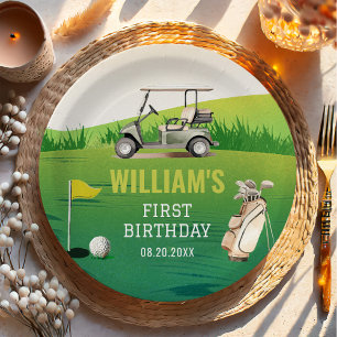 Assiettes En Carton Golf Par-Tee Hole en un garçon Anniversaire