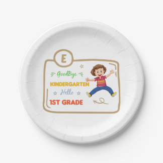 Assiettes En Carton Goodbye Kindergarten Hello 1st Grade 2022