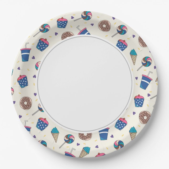 Assiettes En Carton Goodies (Devant)