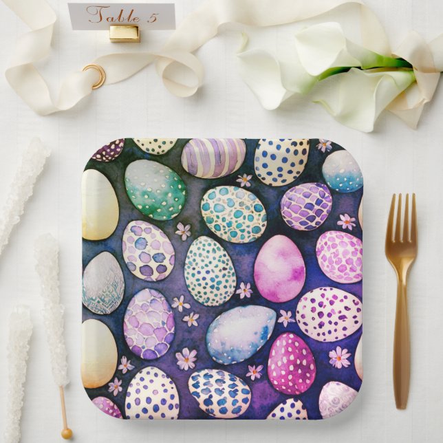 Assiettes En Carton Gorgeous Easter paper plates (Mariage)