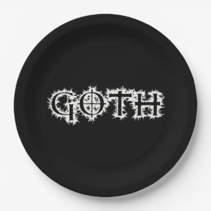 Assiettes En Carton Goth