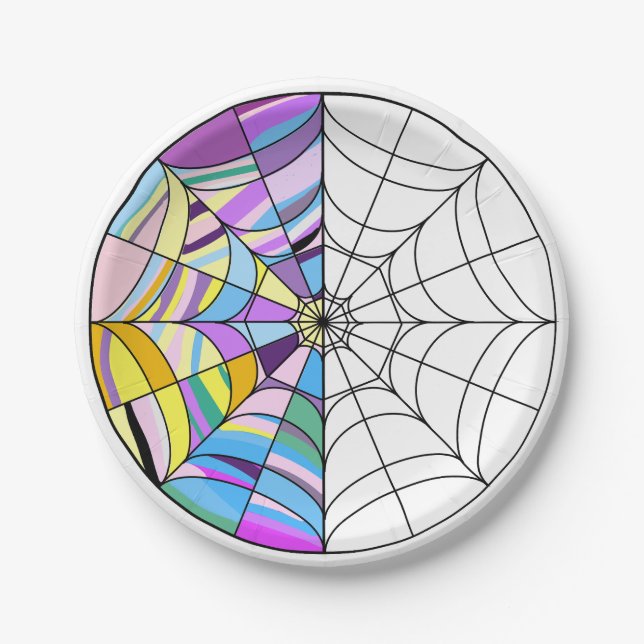 Assiettes En Carton Gothique Petite fille en robe noire Anniversaire (Devant)