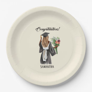 Assiettes En Carton Graduation de l'aquarelle personnalisée (13)