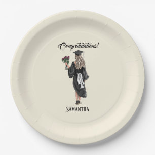 Assiettes En Carton Graduation de l'aquarelle personnalisée (3)