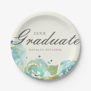 Assiettes En Carton Graduation des fleurs luxueuses