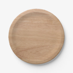 Assiettes En Carton Grain en bois