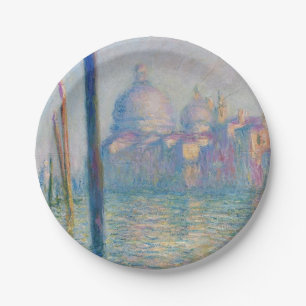 Assiettes En Carton Grand Canal Monet Venise Italie Peinture Classique