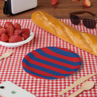 Assiettes En Carton Grand Décor Horizontal Moderne Vibrant
