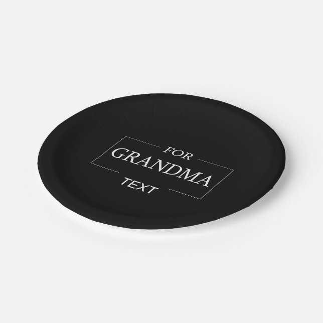 Assiettes En Carton Grand-mère Anniversaire Cadeau personnalisé (Angle)