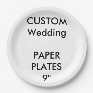 Assiettes En Carton Grandes Plaques de papier pour déjeuner sur mesure