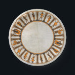 Assiettes En Carton Graphique de temple du grec ancien sur le motif de<br><div class="desc">Graphique de temple du grec ancien sur le motif de plâtre</div>