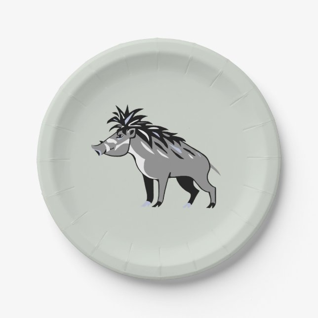 Assiettes En Carton Graphisme - CHIEN CHAUD - FROMAGE - Faune - Nature (Devant)