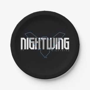 Assiettes En Carton Graphisme de nom Nightwing Hi-Tech