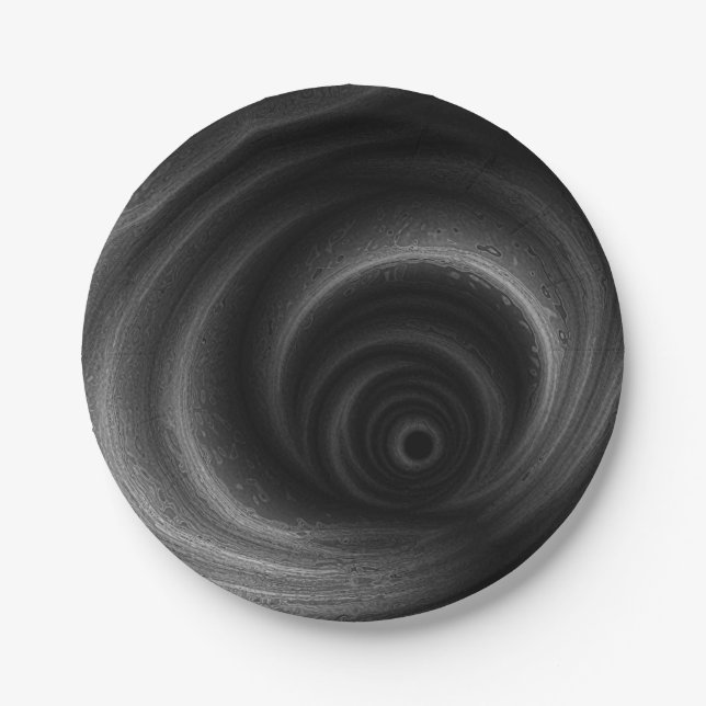 Assiettes En Carton Gravité noire (Devant)